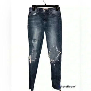 KanCan Women’s Distressed Skinny Denim Jeans Size 27